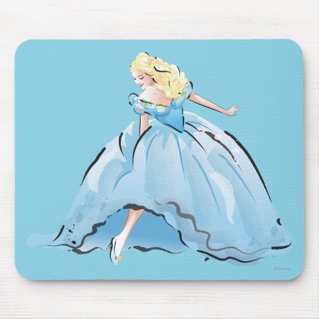 Cinderella And Her Glass Shoe Mouse Pad (Front)