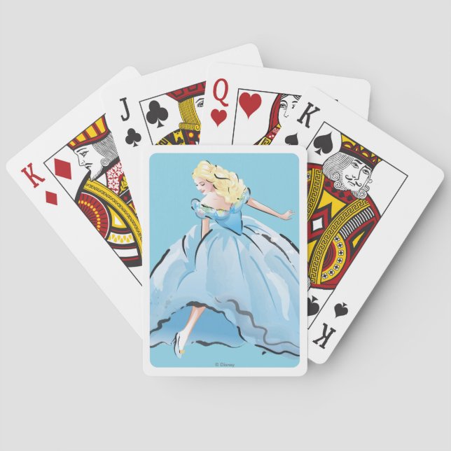Cinderella And Her Glass Shoe Playing Cards (Back)