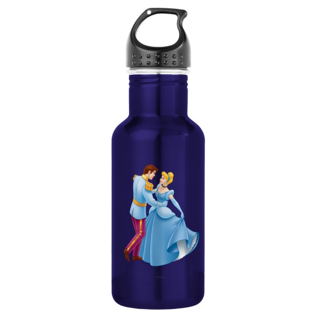 Cinderella and Prince Charming 532 Ml Water Bottle (Front)