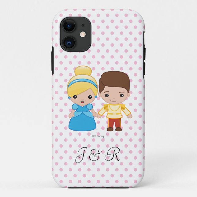 Cinderella and Prince Charming Emoji Case-Mate iPhone Case (Back)