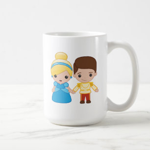 Cinderella and Prince Charming Emoji Coffee Mug