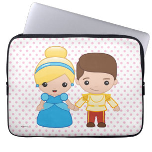 Cinderella and Prince Charming Emoji Laptop Sleeve