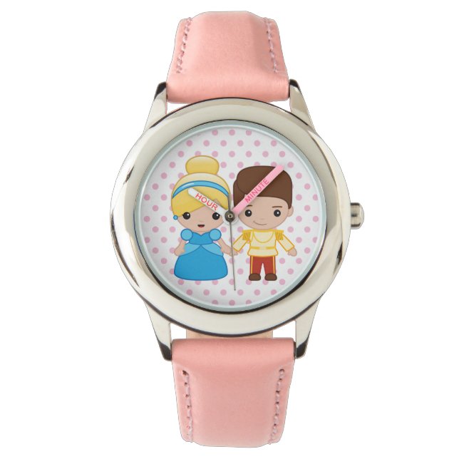 Cinderella and Prince Charming Emoji Watch (Front)