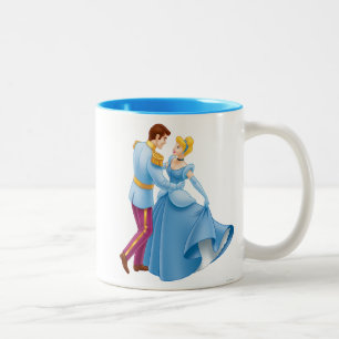 Cinderella and Prince Charming Two-Tone Coffee Mug