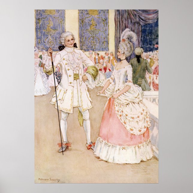 Cinderella and the Prince by Millicent Sowerby Poster (Front)