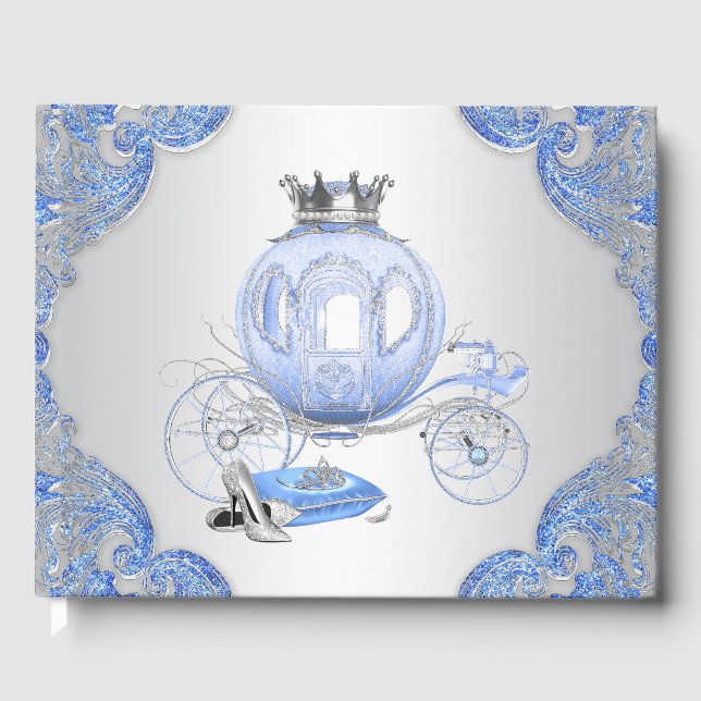 Cinderella Birthday Party Guest Book (Front)