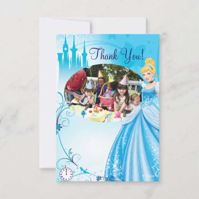 Cinderella Birthday Thank You Cards (Front)