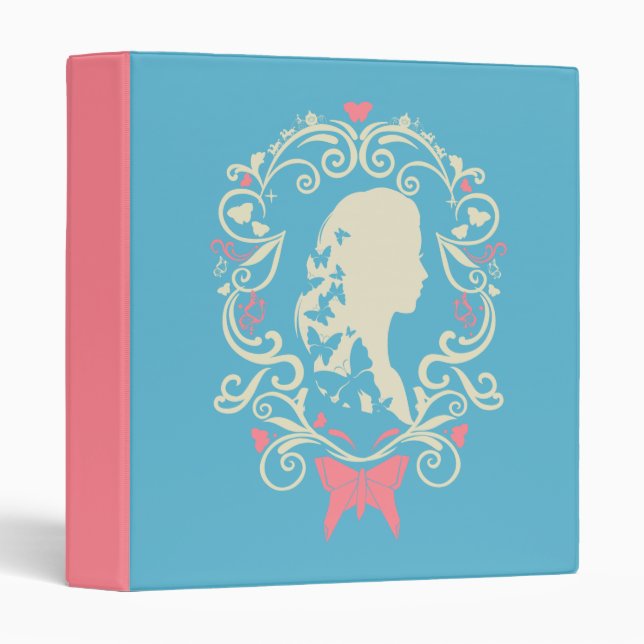 Cinderella Butterfly Cameo Binder (Front/Spine)