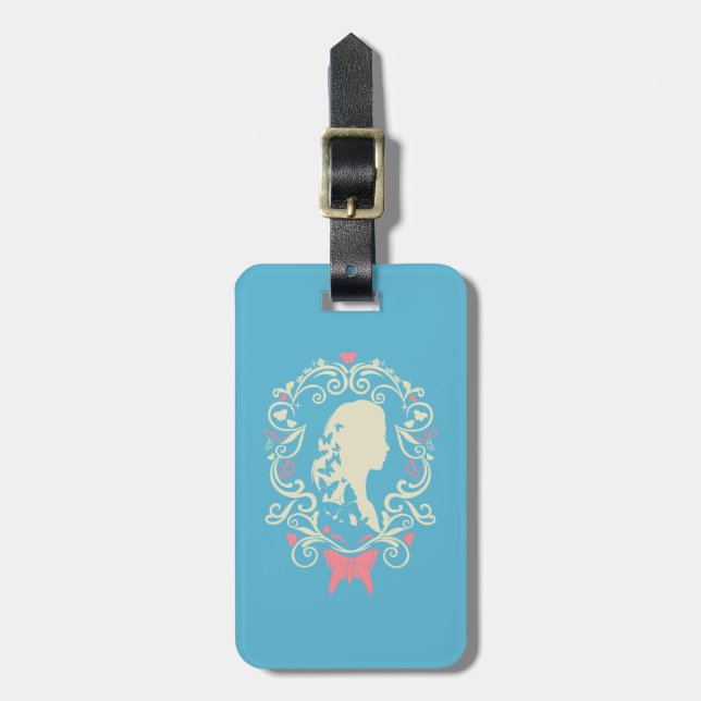 Cinderella Butterfly Cameo Luggage Tag (Front Vertical)