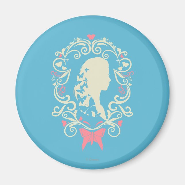 Cinderella Butterfly Cameo Magnet (Front)