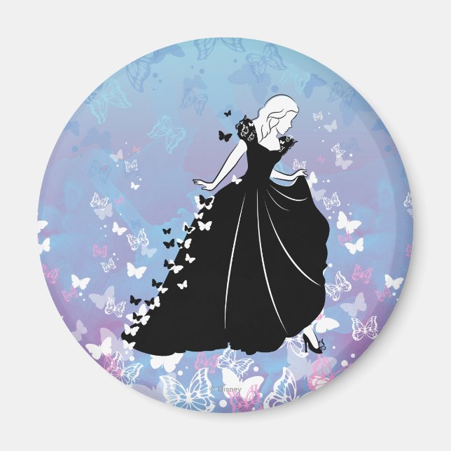 Cinderella Butterfly Dress Silhouette 2 Magnet (Front)