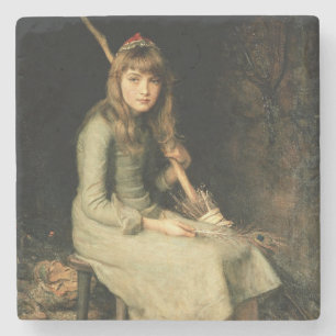 Cinderella (by John Everett Millais) Stone Coaster