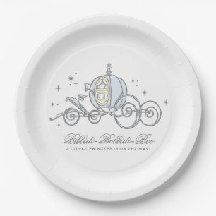 Cinderella Carriage   Fairytale Baby Shower Paper Plate