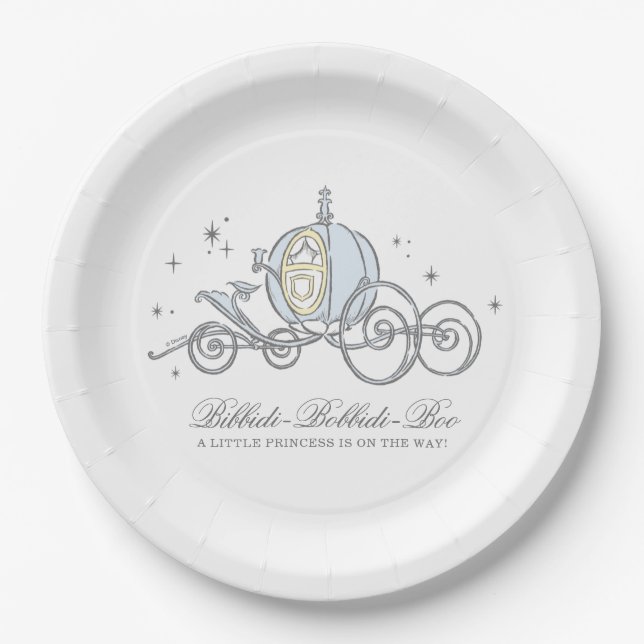 Cinderella Carriage | Fairytale Baby Shower Paper Plate (Front)