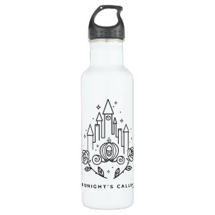 Cinderella Carriage Outline "Midnight's Calling" 710 Ml Water Bottle