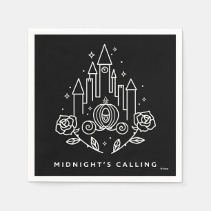 Cinderella Carriage Outline "Midnight's Calling" Napkin