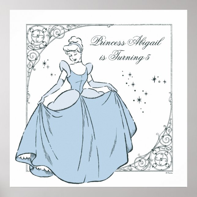 Cinderella Castle | Fairy Tale Birthday Poster (Front)