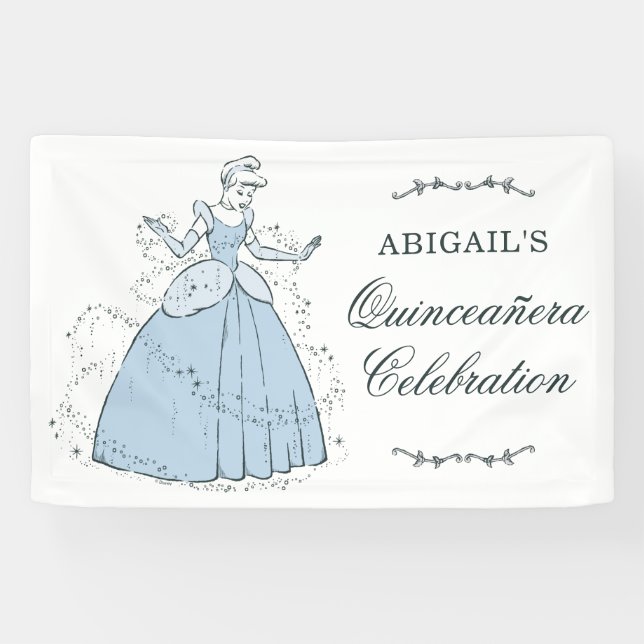 Cinderella Castle | Fairy Tale Quinceanera Banner (Horizontal)