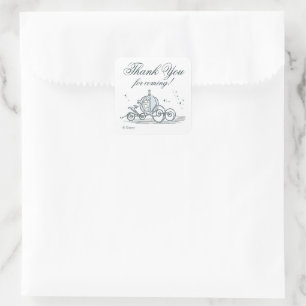 Cinderella Castle Fairy Tale Quinceanera Square Sticker