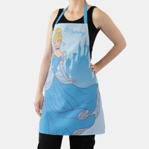 Cinderella & Castle Graphic Personalized Apron