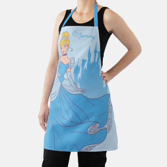 Cinderella & Castle Graphic Personalized Apron (Insitu)
