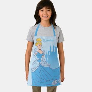 Cinderella & Castle Graphic Personalized Apron