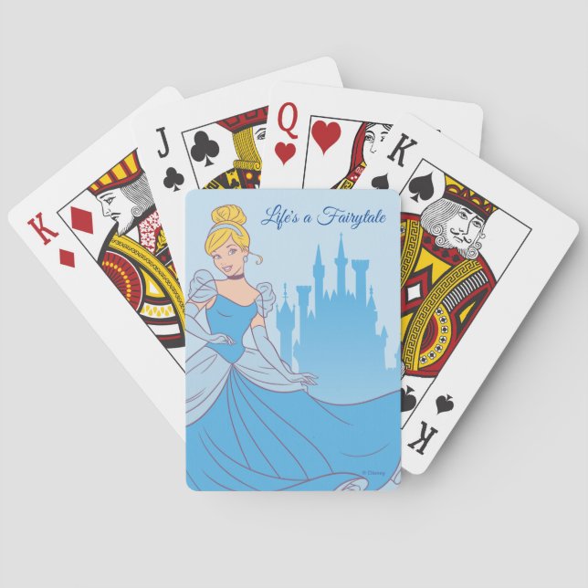 Cinderella & Castle Graphic Playing Cards (Back)