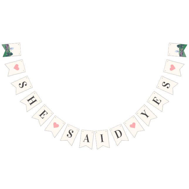 Cinderella Castle | She Said Yes Bunting Flags (All)