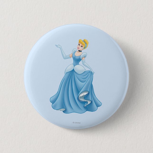 Cinderella Dancing 2 Inch Round Button (Front)