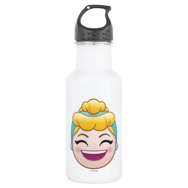 Cinderella Emoji | Cinderella - Happy 532 Ml Water Bottle (Front)