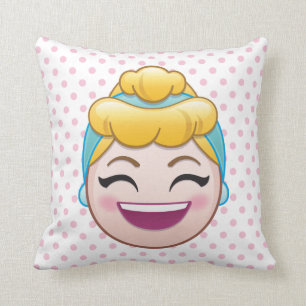 Cinderella Emoji   Cinderella - Happy Throw Pillow