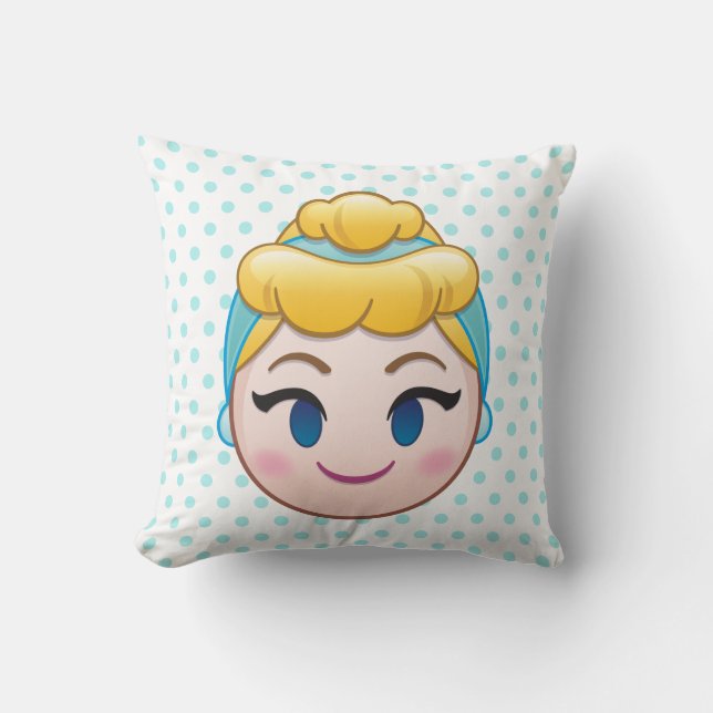 Cinderella Emoji | Cinderella Throw Pillow (Front)