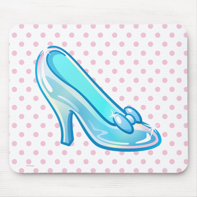 Cinderella Emoji | Glass Slipper Mouse Pad (Front)