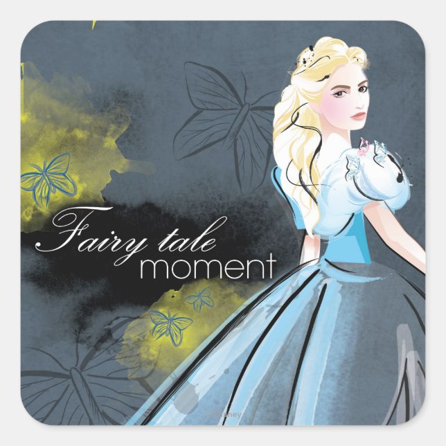 Cinderella Fairy Tale Moment Square Sticker (Front)