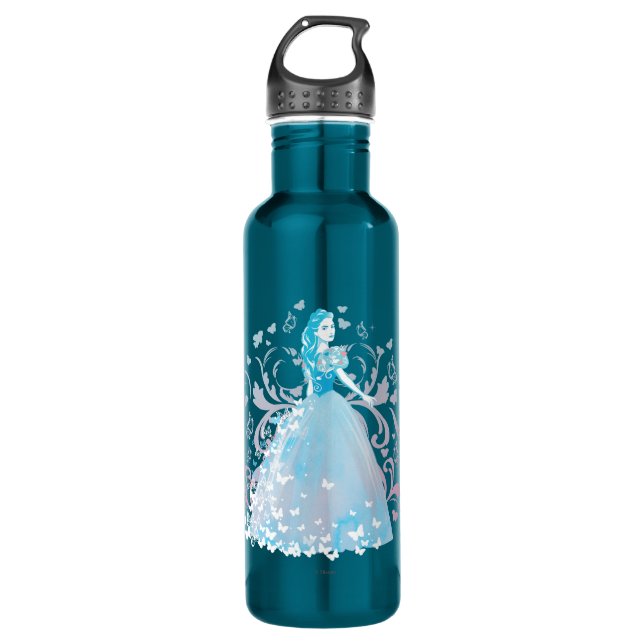 Cinderella Fanciful Butterfly Flourish 710 Ml Water Bottle (Front)