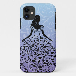 Cinderella Fanciful Dress Silhouette iPhone 11 Case