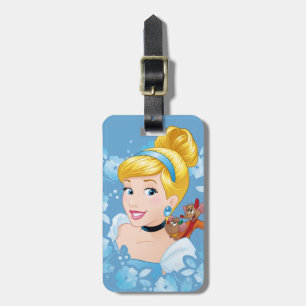 Cinderella Flower Frame And Mice Luggage Tag