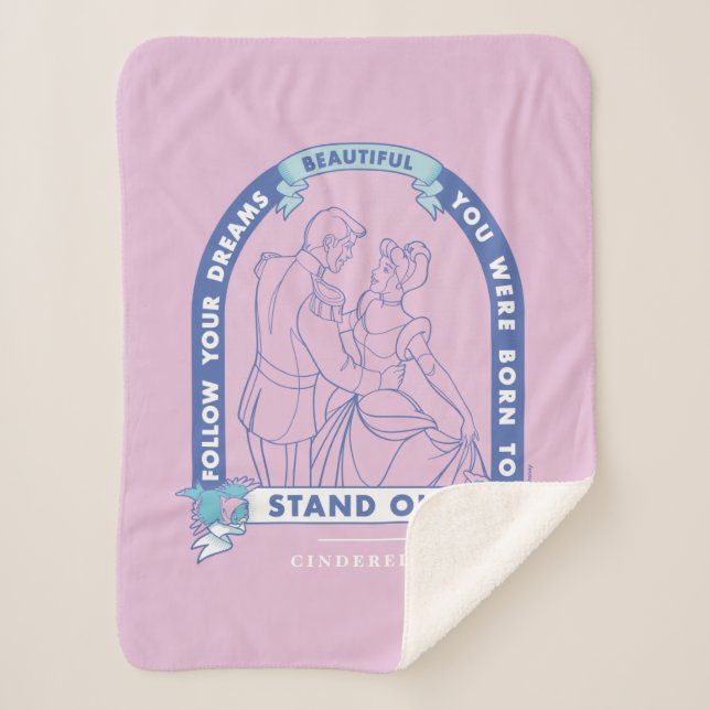 Cinderella | Follow Your Dreams Sherpa Blanket (Front)