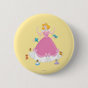Cinderella & Friends 2 Inch Round Button