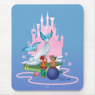 Cinderella   Glass Slipper And Mice Mouse Pad