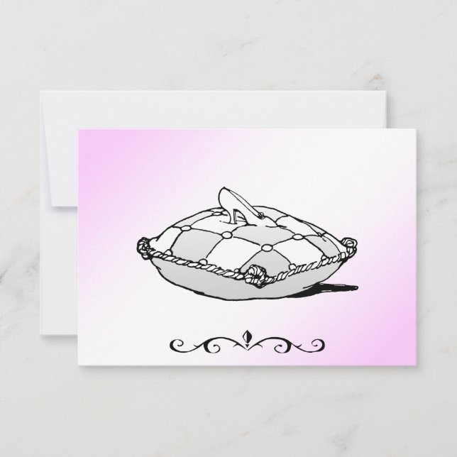 Cinderella Glass Slipper RSVP Cards (Front)