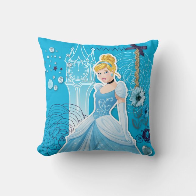 Cinderella - Graceful Throw Pillow (Front)