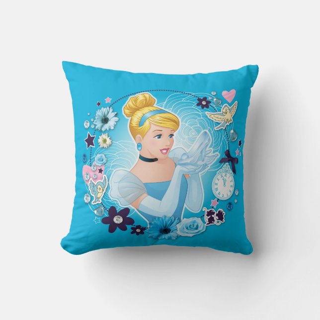 Cinderella - Gracious as a True Princess Throw Pillow (Front)