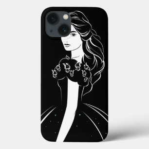 Cinderella Graphic on Black iPhone 13 Case