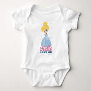 Cinderella Hello I'm New Here Baby Bodysuit