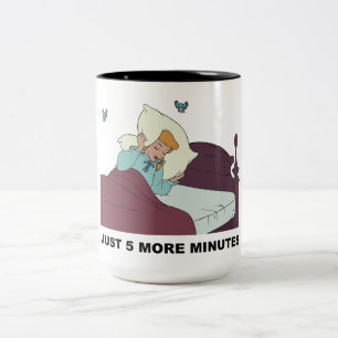 Cinderella   Just 5 More Minutes Two-Tone Coffee Mug