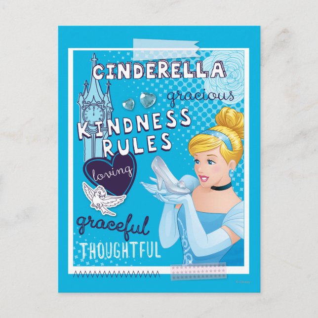 Cinderella - Kindness Rules Postcard (Front)