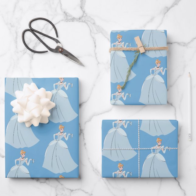 Cinderella Magical Moment Wrapping Paper Sheet (Front)