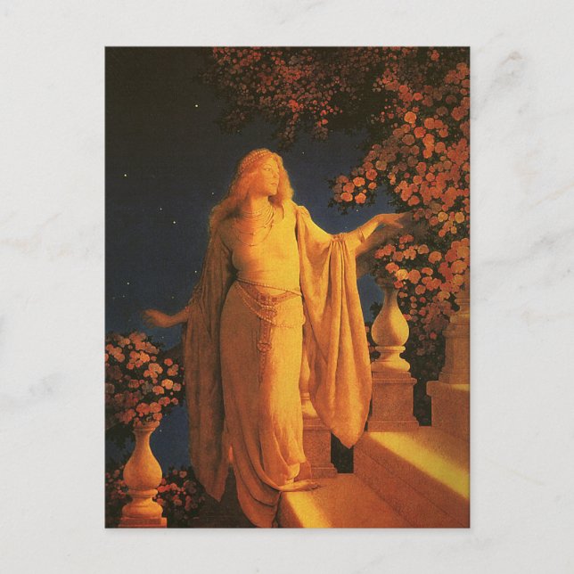 Cinderella Maxfield Parrish Fine Art Postcard (Front)