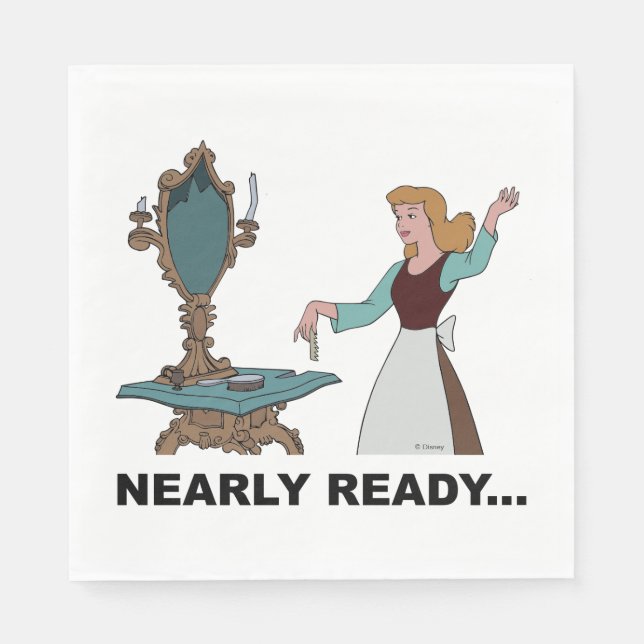Cinderella | Nearly Ready Napkin (Front)